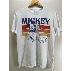 Mickey Mouse & Pluto Vintage Looking Graphic Short Sleeve T-shirt Men’s M. 38-40